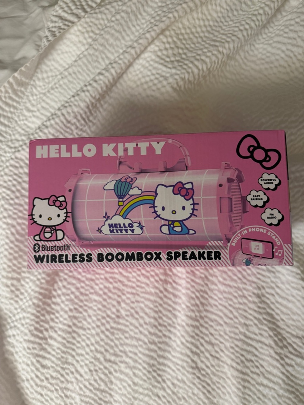 Hello Kitty Pink Wireless Boombox Speaker BRAND NEW